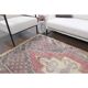 1970s Turkish Oushak Handmade Wool Cotton Pink Area Rug 127x276