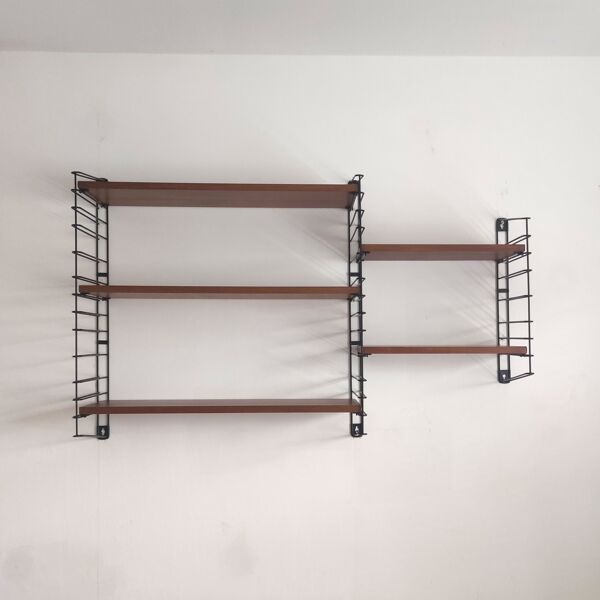 Unité murale Tomado avec étagères en bois par A. Dekker – Tomado