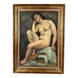 Louise-Jeanne Cottard Fossey. Oil on canvas, framed