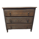 Ancienne commode 3 tiroirs en bois