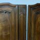Pair of walnut doors