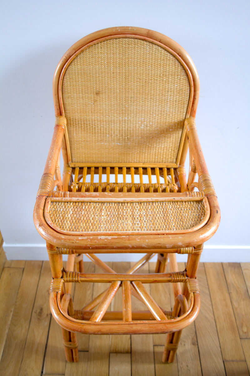 High chair rattan