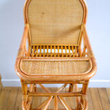 High chair rattan
