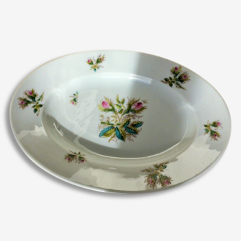 Plat ovale en porcelaine