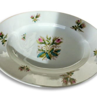 Plat ovale en porcelaine