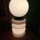 Opaline lamp in Murano glass, Mazzega, Carlos Nason