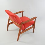 Wroclaw coral pink armchair