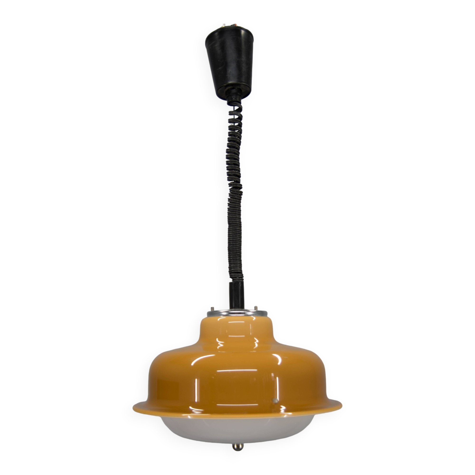 Mid Century Adjustable Pendant Meblo, Harvey Guzzini, Italy, 1970s