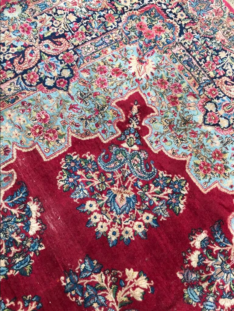 Persian Kerman rug handmade 273 x 353 cm