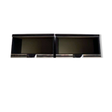 SET OF 2 VINTAGE BLACK BEDSIDE TABLES / MINI CABINETS