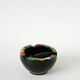 Grand mortier en céramique, noir & multicolore, 1960