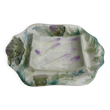 Plat a asperges et artichauts en barbotine k g luneville