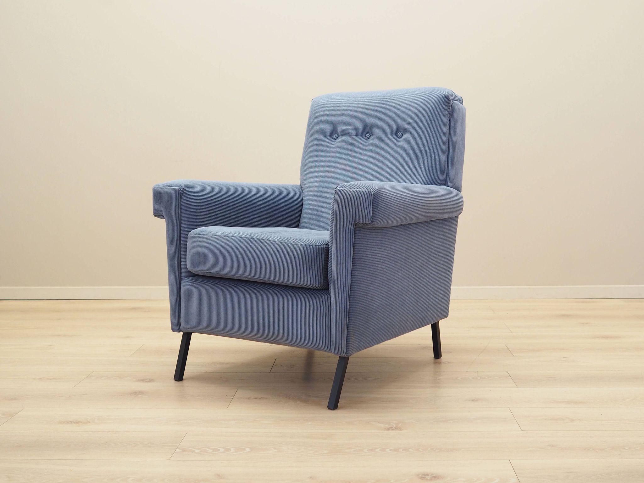 Fauteuil italien bleu, années 70