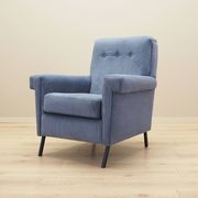 Fauteuil italien bleu, années 70