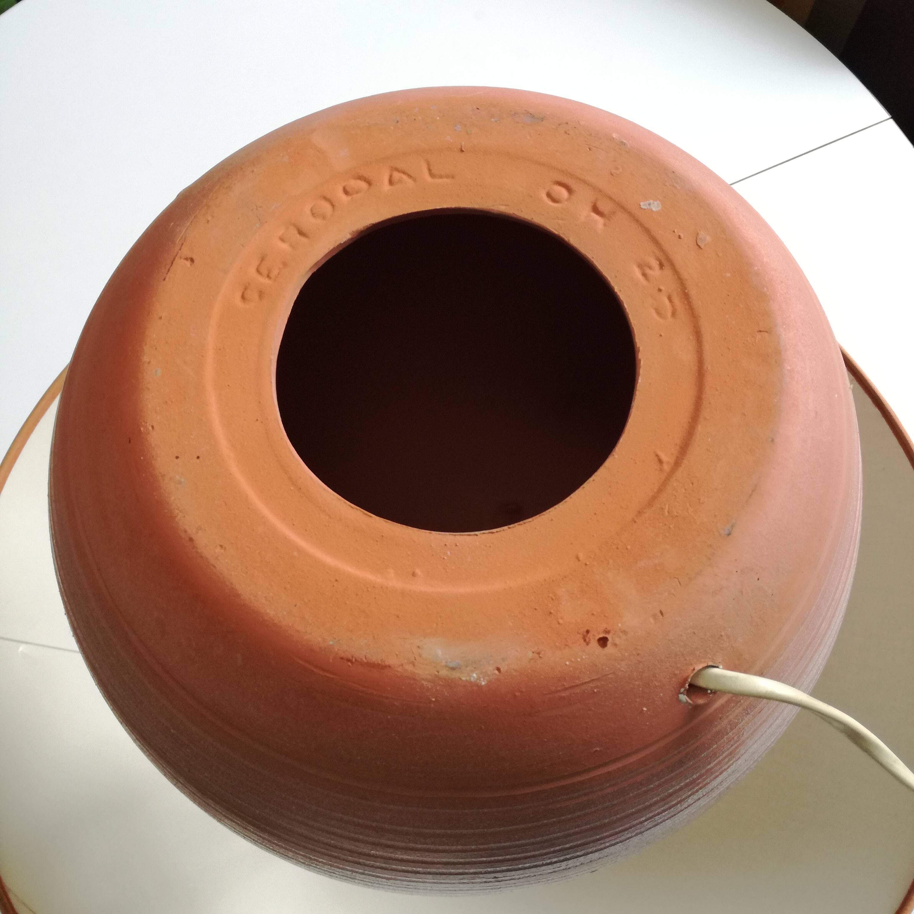 Ceramic mushroom lamp Ø52, 1970