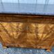 Louis-Philippe commode in burr walnut, Saint-Anne grey marble, mid-century
