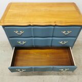 Vintage cherry wood commode refurbished