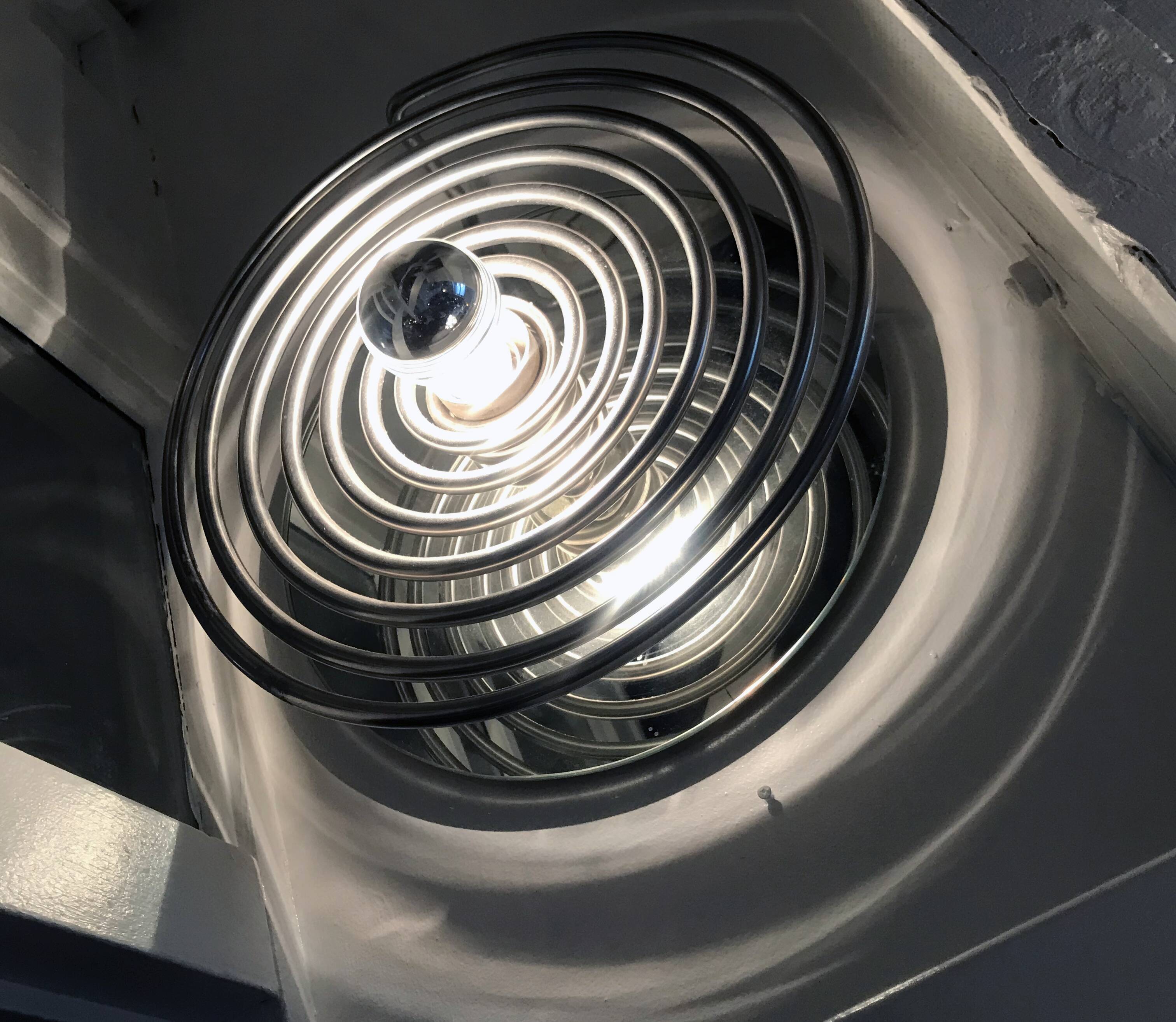 Vintage Wall Lamp • Spiral • Space Age • 1970