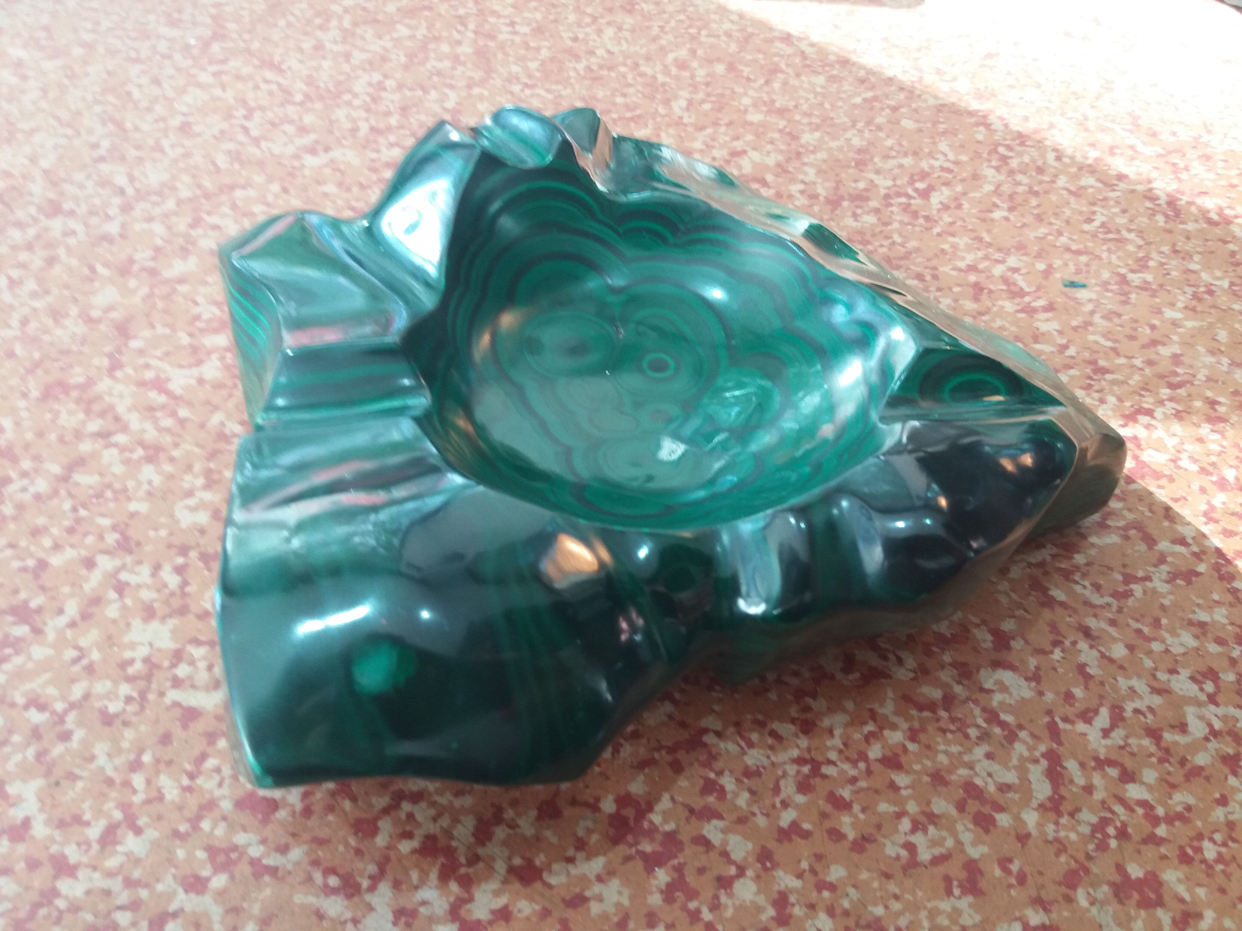 Ashtray malachite