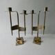 Pair of bronze candlesticks