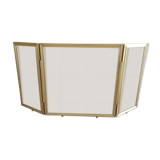 Gold metal fire screen