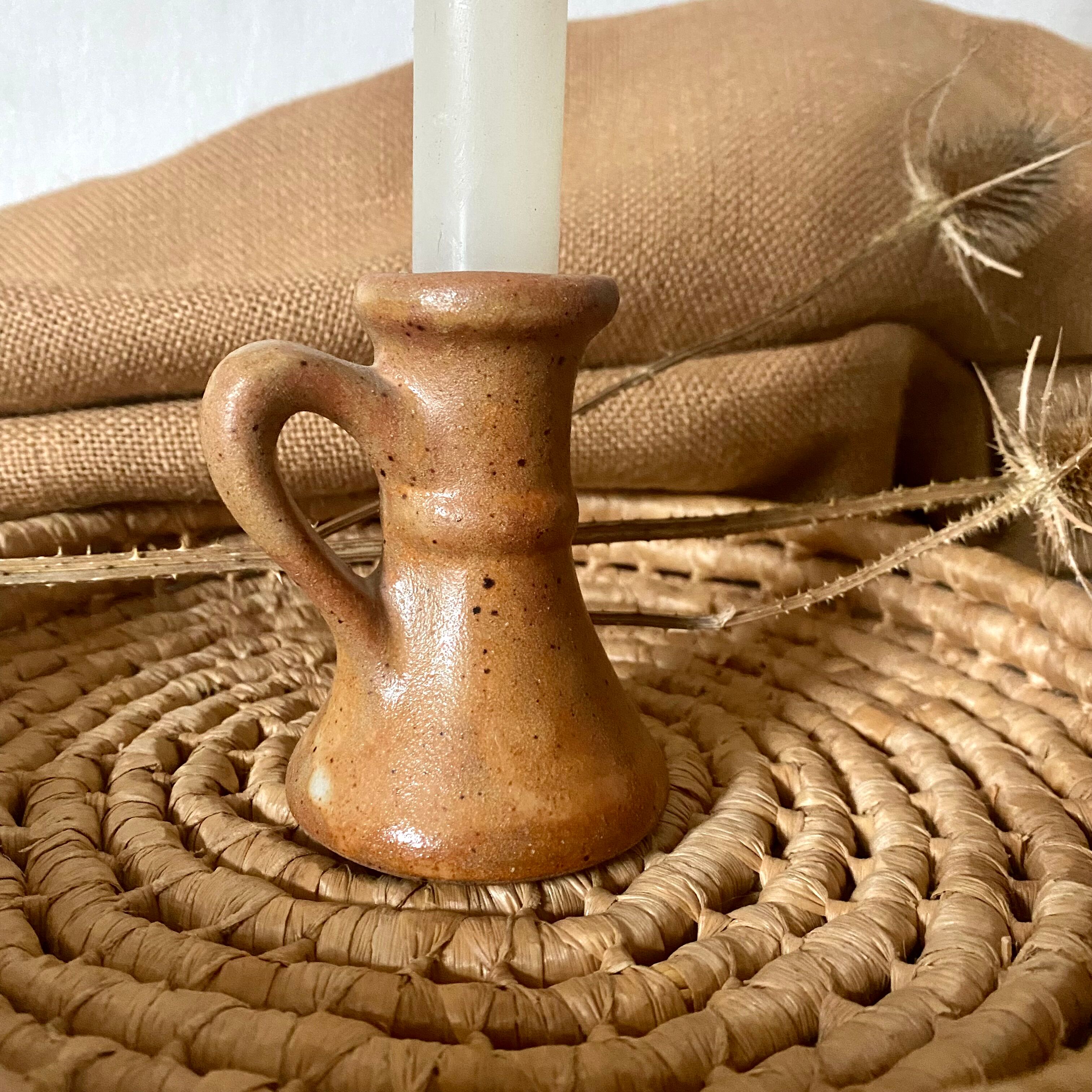 Sandstone candle holder