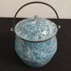 Enamelled pot