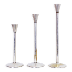 set de 3 bougeoirs en