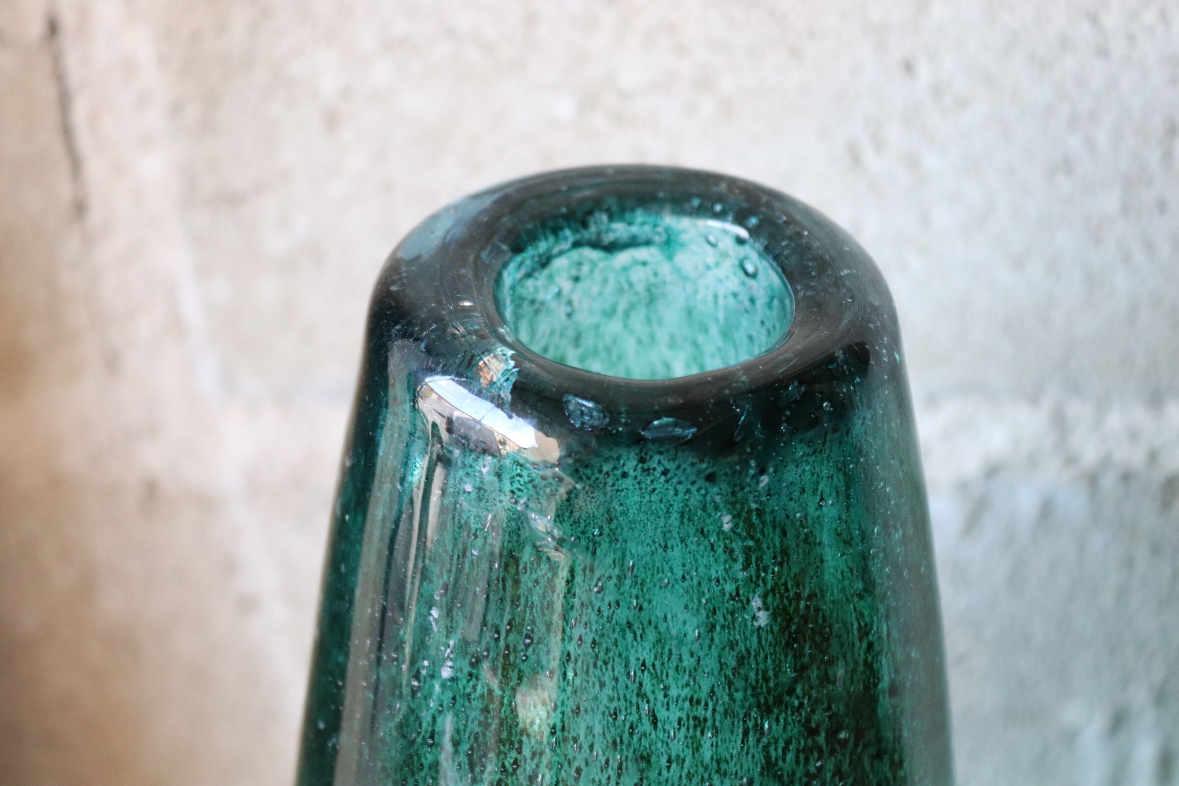 Vase in blown glass Crystal of the popes