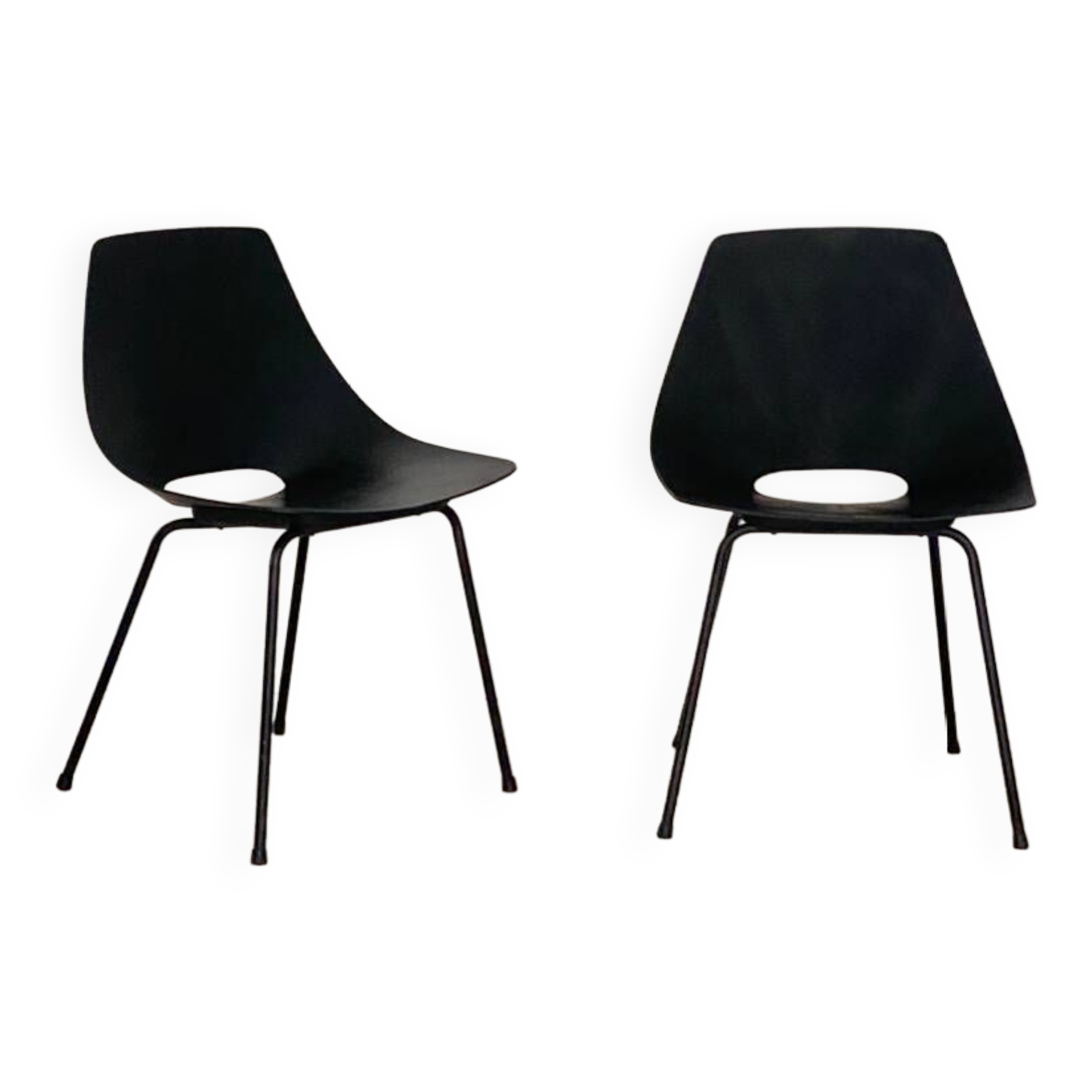 Pierre Guariche barrel chairs