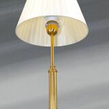 Bronze Gilt Bouillotte Lamp with Pleated Shade