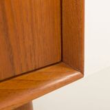 Scandinavian teak chest of drawers by Johannes Sorth for Nexo Mobelfabrik.