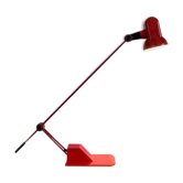 Lampe de bureau en métal rouge