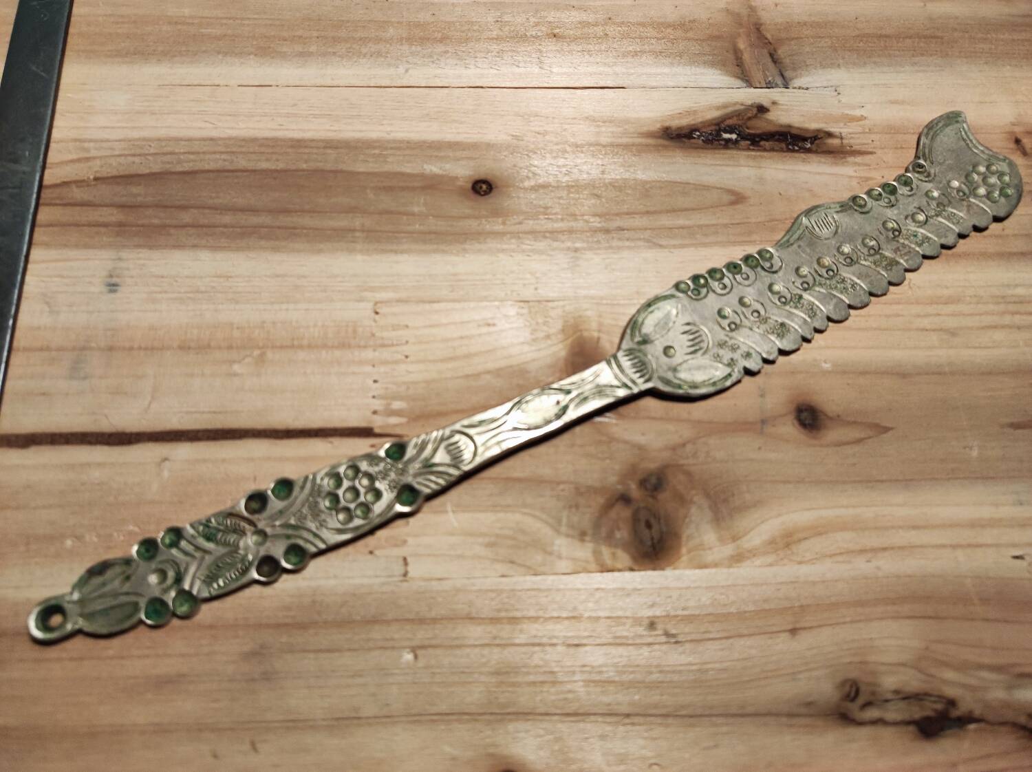 Antique metal cake knife