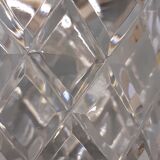 Vintage ice bucket in bevel glass and metal