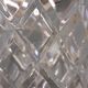 Vintage ice bucket in bevel glass and metal