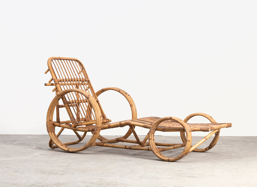 Lounge Chair in rattan, Netherlands 50 years