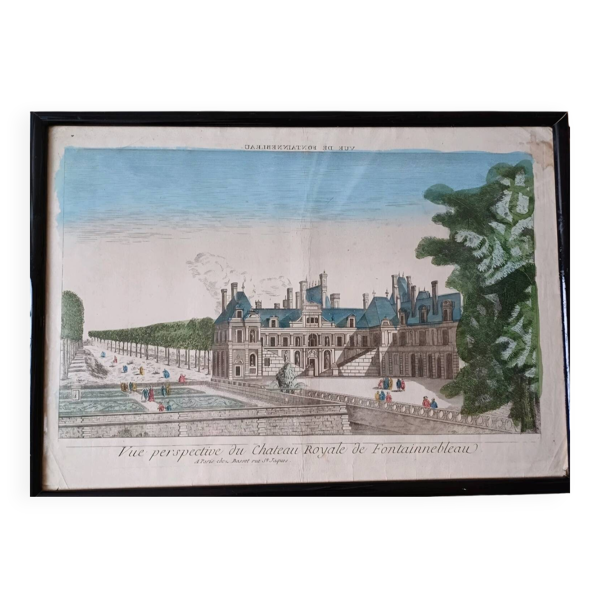 Vue d'optique Château de Fontainebleau