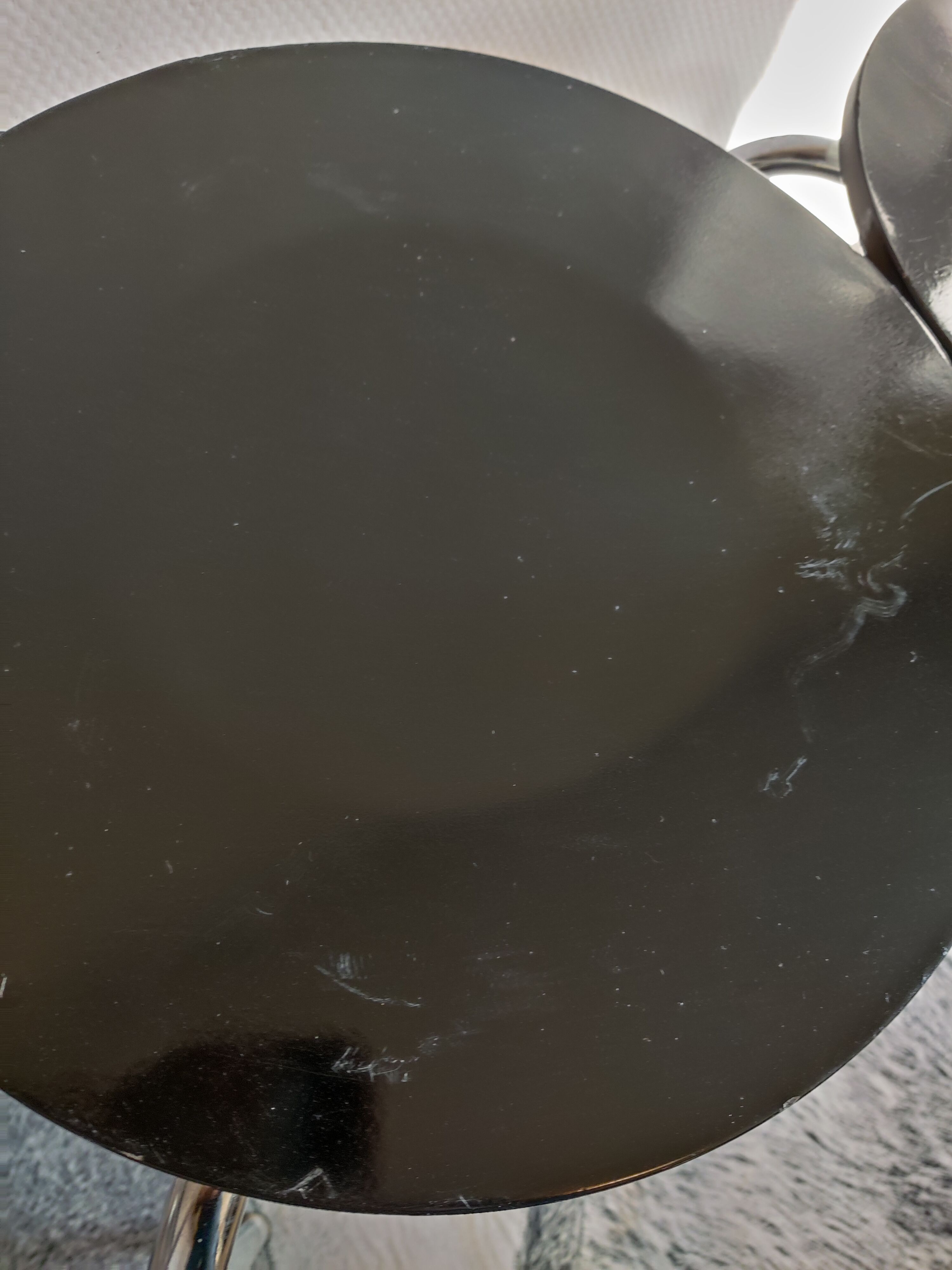 Black stackable stools