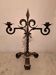 Chandelier en fer forgé noir fleur de lys