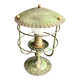 Antique patinated green metal lamp, Art Nouveau style, early 20th century.