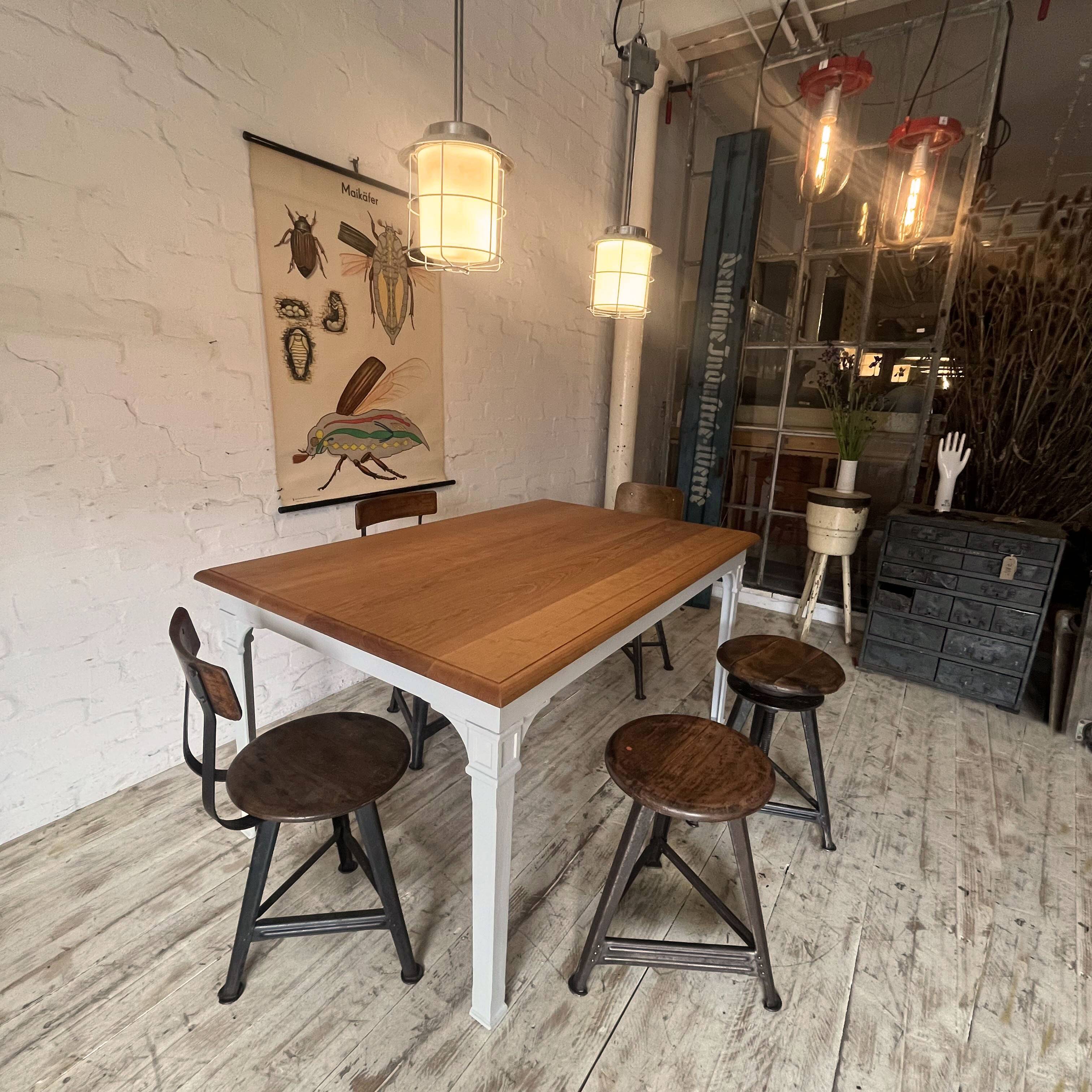 Table de salle à manger « reichsbahn » cerisier