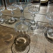 Set of 8 Vendome crystal glasses