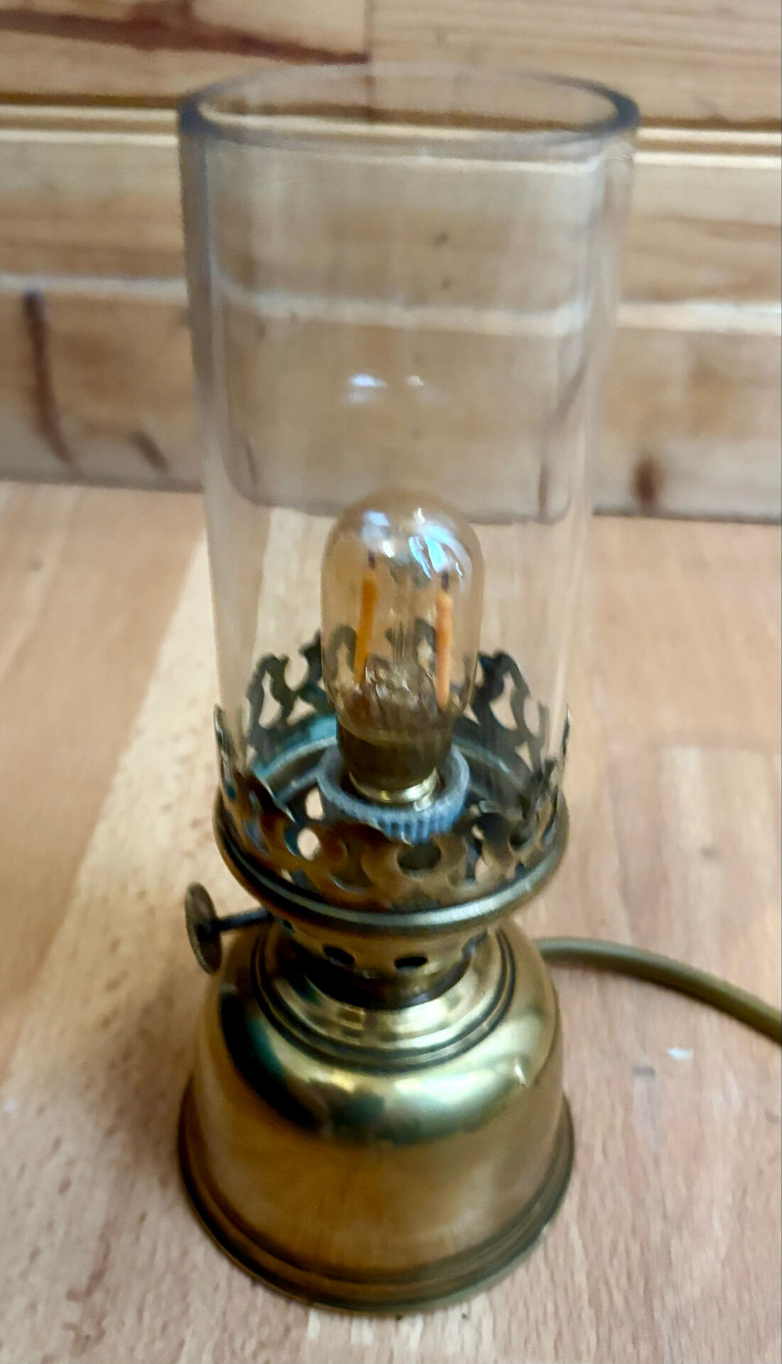 Electrified oil lamp