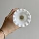 Vase soliflore en verre opaline blanc