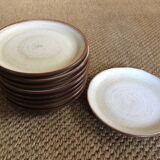 Series of 9 sandstone plates