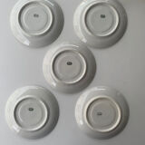 Flowered porcelain service (set of 5)
