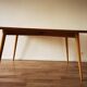 Numbered solid oak table designer