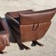 Pair of rocking chairs by De Sede, Switzerland 1970 in brown buffalo leather.
