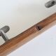 Wall coat rack in wood and metal